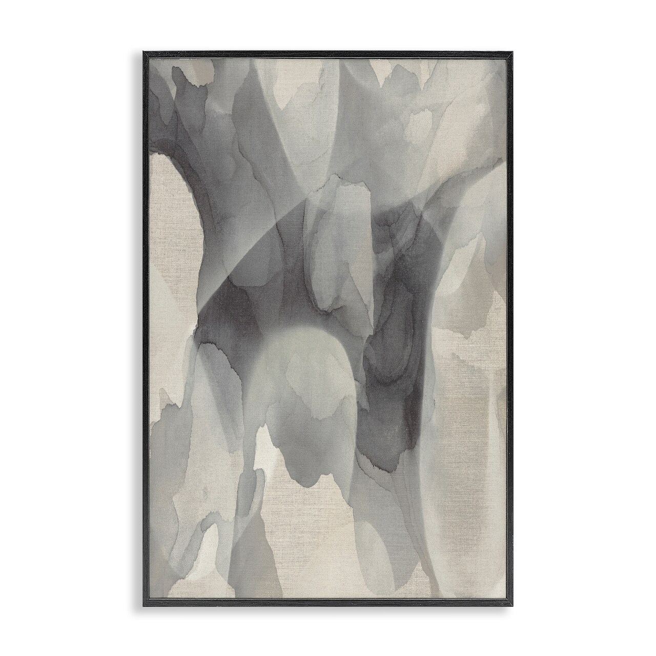 Stupell Industries Monochrome Watery Drips Framed Giclee, design by Kippi Leonard